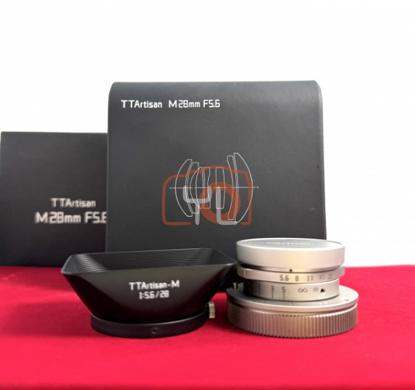 [USED-PJ33] TT artisan 28mm F5.6 (Leica M Mount) (Titanium) , 95% Like New Condition (S/N:828208603)
