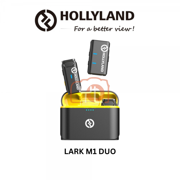 Hollyland LARK M1 Duo Kit (2 TX + 1 RX) Ultra Light Wireless Lavalier Microphone