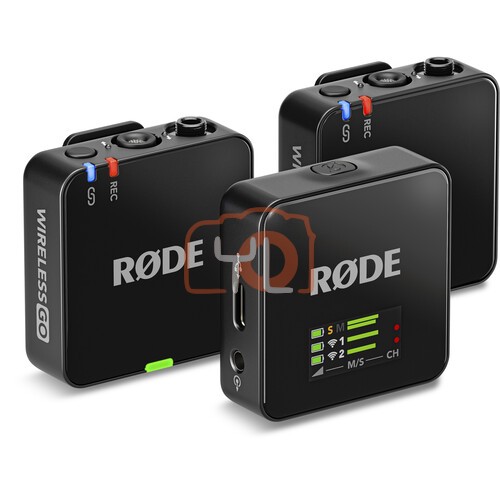 RODE Wireless GO III (Gen 3) 2-Person Compact Digital Wireless Microphone System/Recorder (2.4 GHz, Black)