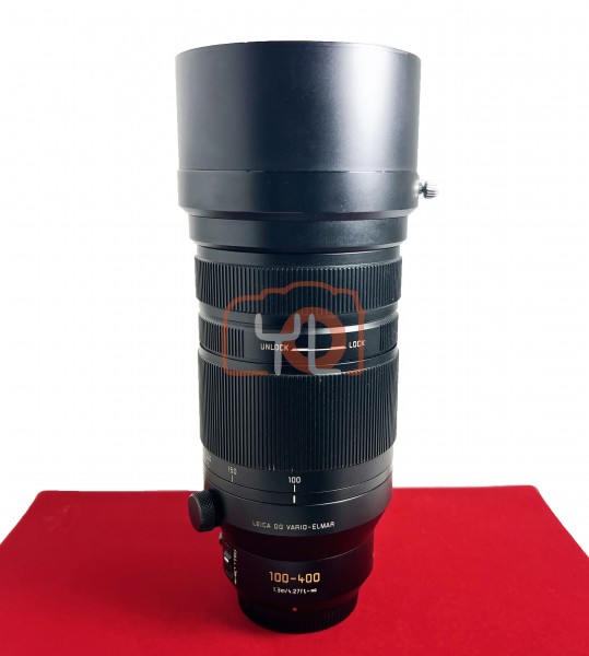 [USED-PJ33] Panasonic Leica 100-400mm F4-6.3 DG Vario-Elmar ASPH. POWER OIS (Lens Hood Lock Loose), 85% Like New Condition (S/N:SP6SC001569)