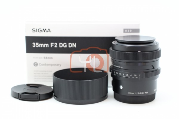 [USED-PUDU] Sigma 35mm F2 DG DN Contemporary Lens (Sony E-Mount) 98%LIKE NEW CONDITION SN:55283580