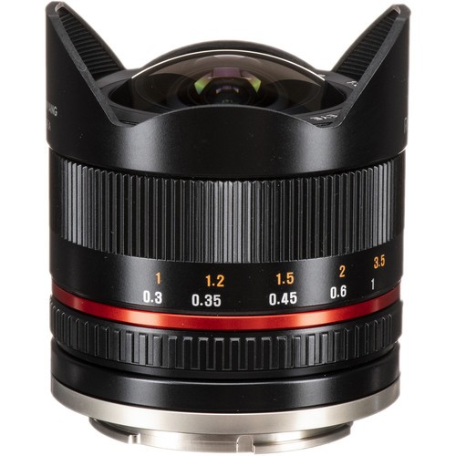 Samyang 8mm F2.8 UMC Fisheye II Lens for Sony E Mount (Black)