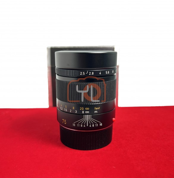 [USED-PJ33] Leica 75mm F2.5 Summarit-M 11645 , 90% Like New Condition, (S/N:4065355)