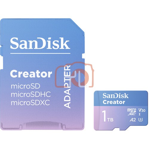 SanDisk 1TB Creator Series UHS-I microSDXC Memory Card with SD Adapter