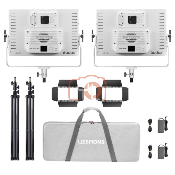 Godox Litemons LP1200Bi Bi-Color LED Light Panel (2-Light Kit) 120 W, 2800-6500K