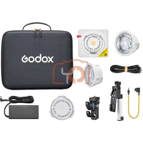 Godox ML100Bi-K2 Bi-Color Portable LED Light (36° Lens & V-Mount Handgrip Kit)