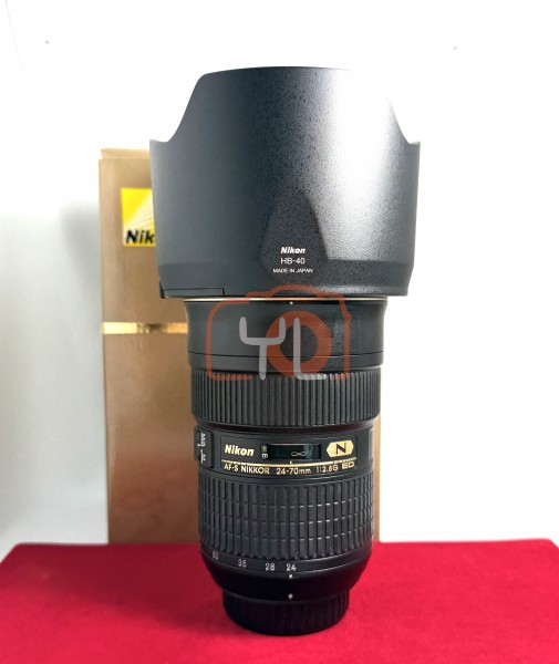 [USED-PJ33] Nikon 24-70mm F2.8 G AFS, 90% Condition Like New (S/N:219993)