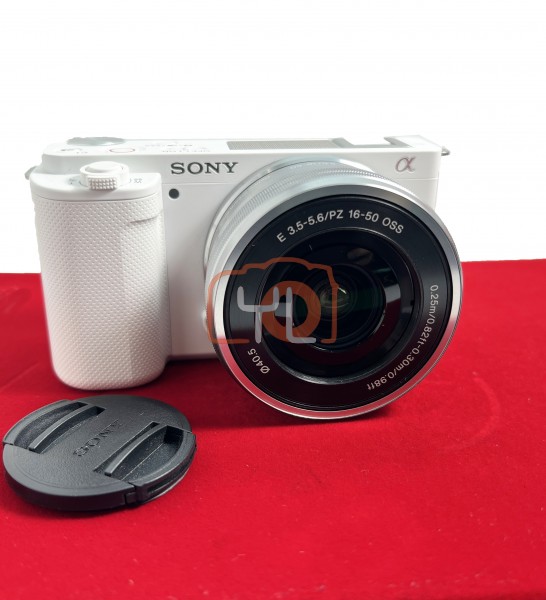 [USED-PJ33] Sony ZV-E10 With 16-50mm Lens (Shutter Count:2.5K)  , 95% Like New Condition (S/N:7298439)