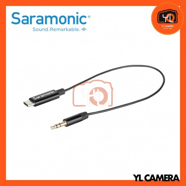Saramonic SR-C2001 3.5mm TRS Male to USB Type-C Adapter Cable for Mono/Stereo Audio to Android