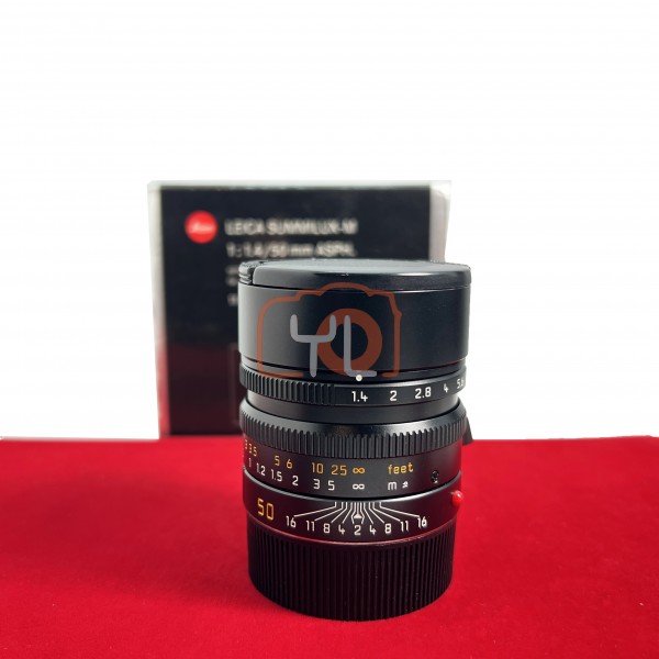 [USED-PJ33] Leica 50mm F1.4 Summilux-M ASPH Black 11891, 90% Like New Condition (S/N:4137069)