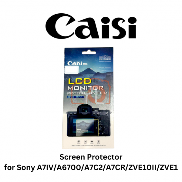 Caisi Digital Camera LCD Screen Protector Tempered Glass Film for Sony A7IV /A6700 /A7C2 /A7CR /ZVE10II /ZVE1