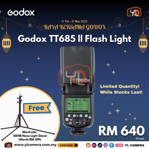 Godox TT685 II Flash for (Fuji) TTL New Version Flash Kit