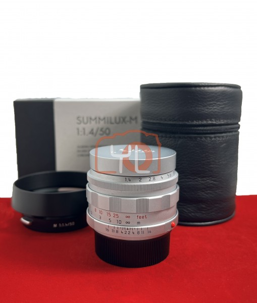 [USED-PJ33]  Leica 50mm F1.4 Summilux-M Classic 11714 (Silver Chrome Finish) , 99% Like New Condition (S/N:4966410)
