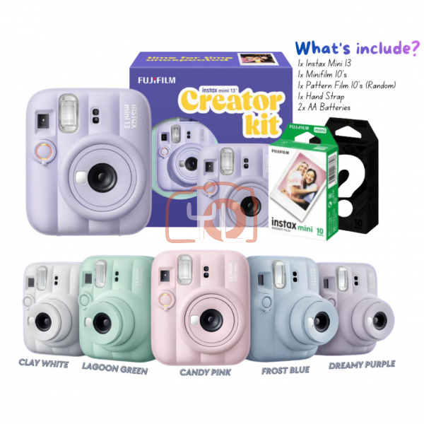 FUJIFILM INSTAX MINI 13 Instant Film Camera Creator Kit - Purple