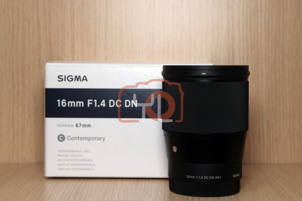 [USED-LowYat G1] Sigma 16mm F1.4 DC DN Contemporary (Sony E Mount) 98% Like New Condition SN:53299646