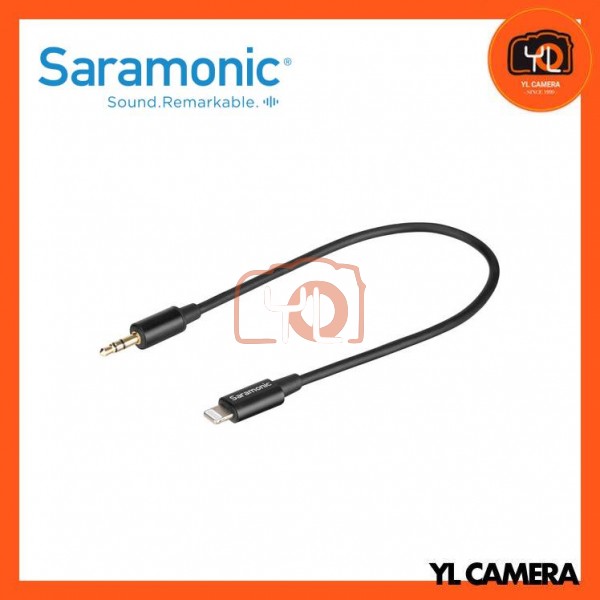 Saramonic SR-C2000 3.5mm TRS Male to Lightning Adapter Cable for Audio to iPhone