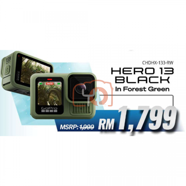 GoPro HERO13 Black in Forest Green  (April PROMO)