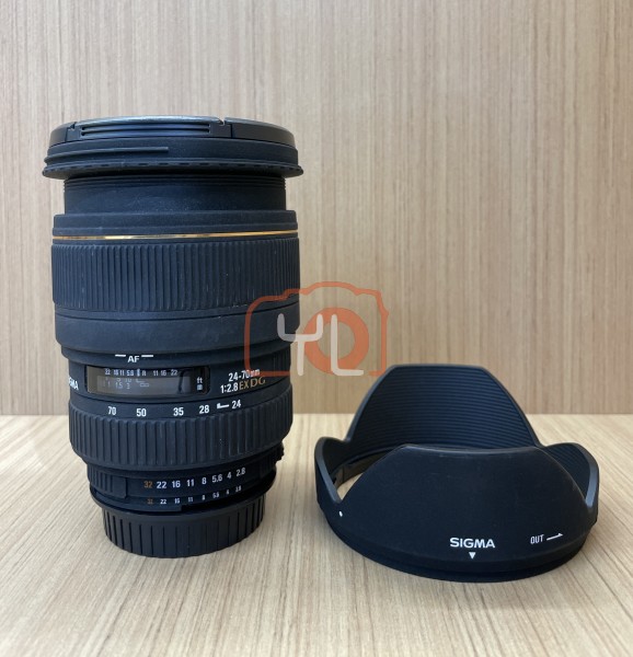 [USED @ IOI CITY]-Sigma 24-70mm F2.8 EX DG Lens for Nikon F,90% Condition Like New,S/N:4068637