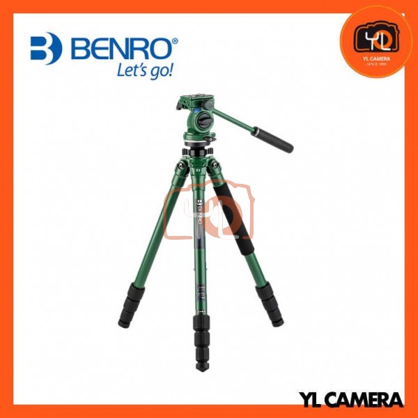 Benro TWD18ABWH4 Wild Series 1 Aluminum Tripod with BWH4 2-Way Pan and Tilt Head (Green)