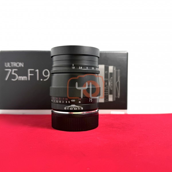 [USED-PJ33] Voigtlander 75mm F1.9 Ultron MC ASPH VM (Leica M), 95% Like New Condition (S/N:7310142)