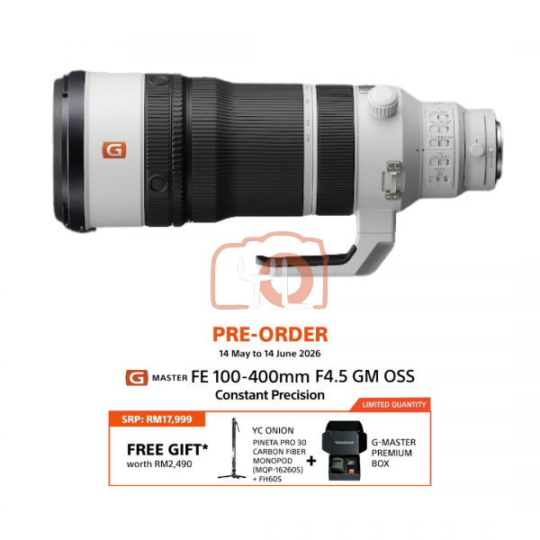 [PRE-ORDER] Sony FE 100-400mm f4.5 GM OSS Lens (Sony E)