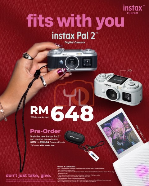 FUJIFILM instax Pal 2 Digital Camera (White)