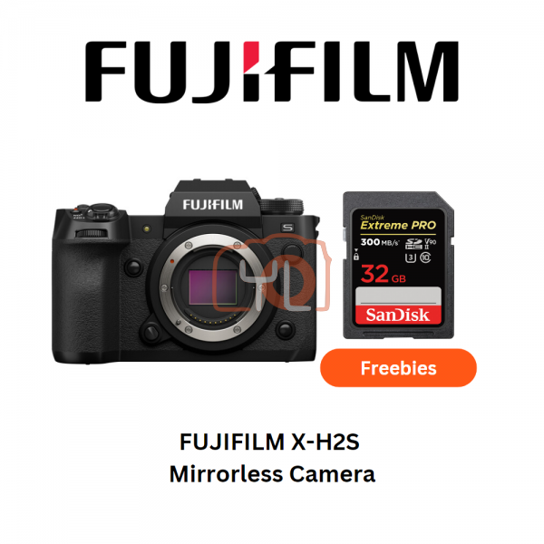 FUJIFILM X-H2S Mirrorless Camera (Free 32GB UHS II SD Card)