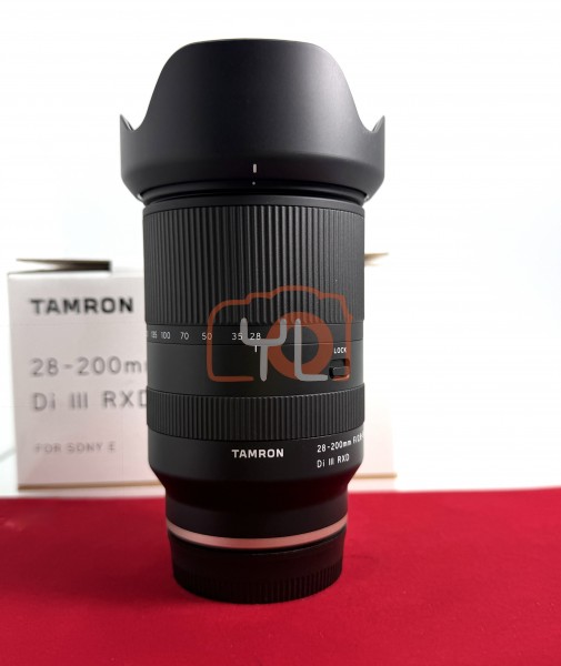 [USED-PJ33] Tamron 28-200mm F2.8-5.6 DI III RXD (Sony FE), 95% Like New Condition (S/N:304546)