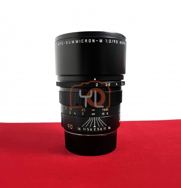 [USED-PJ33] Leica 90mm F2 APO Summicron-M ASPH 11884 , 95% Like New Condition (S/N:3924391)