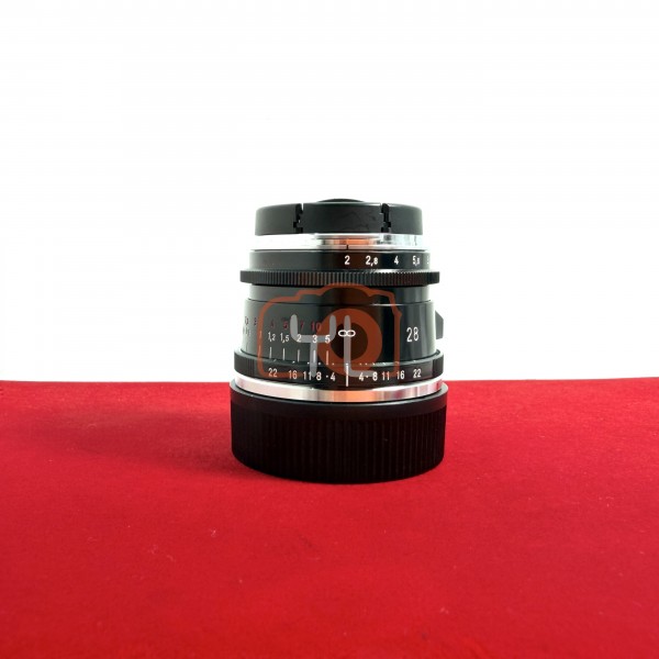 [USED-PJ33] Voigtlander 28mm F2 Type II Ultron Vintage Line ASPH VM (Leica M ) , 95% Like New Condition (S/N:7230085)