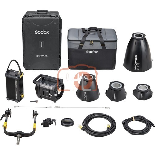 Godox KNOWLED MG1200Bi-K3 Bi-Color LED Monolight with 4 Reflectors & Flight Case Kit