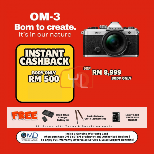 OM SYSTEM OM-3 Mirrorless Camera (Body)
