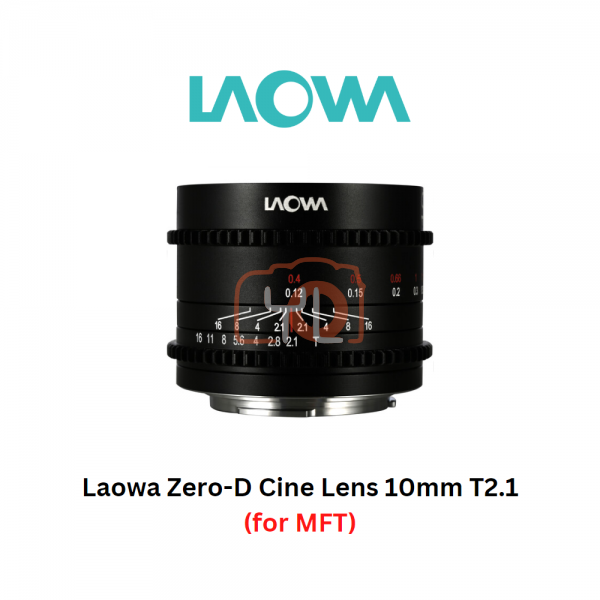 Venus Optics Laowa Zero-D Cine Lens 10mm T2.1 (MFT, Feet/Meters)