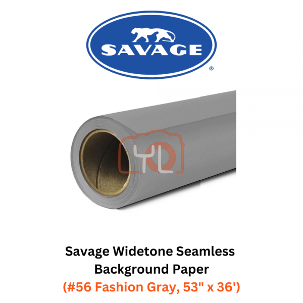 Savage Widetone Seamless Background Paper (#56 Fashion Gray, 53