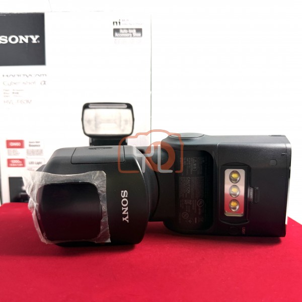 [USED-PJ33] Sony HVL-F60M Flash (Center Of LCD Screen Darkness), 80% Like New Condition (S/N:2004896)