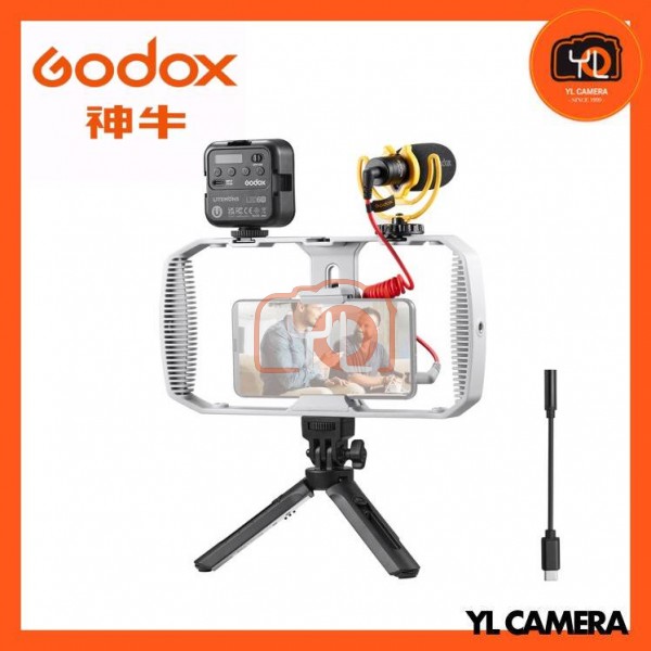 Godox VK1-UC Vlogging Kit (with LED6R RGB Video Light / Type-C Edition)