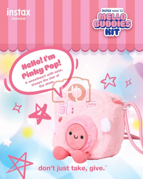 Fujifilm Instax Mini 12 MelloBuddies Kit (Pink)