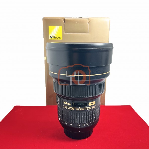 [USED-PJ33] Nikon 14-24mm F2.8 G AFS ED Nano Lens, 90% Like New Condition (S/N:473707)