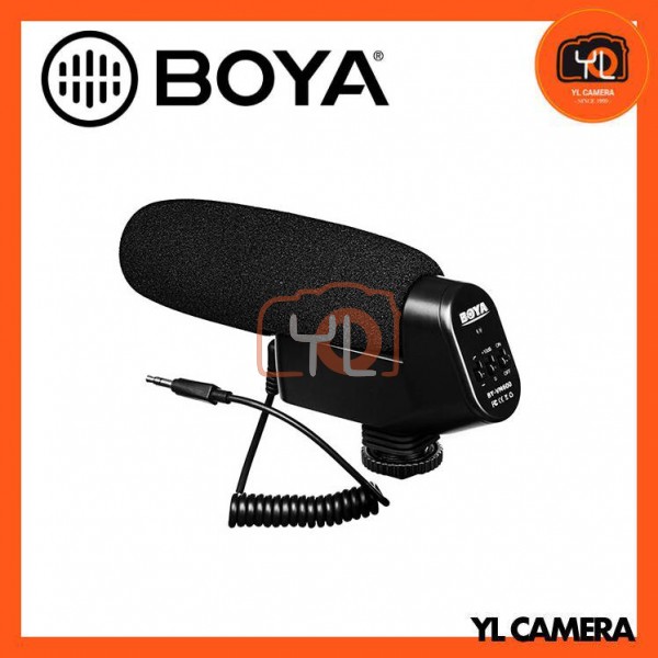 Boya BY-VM600 Camera-Mount Cardioid Shotgun Microphone for DSLR and Mirrorless Cameras