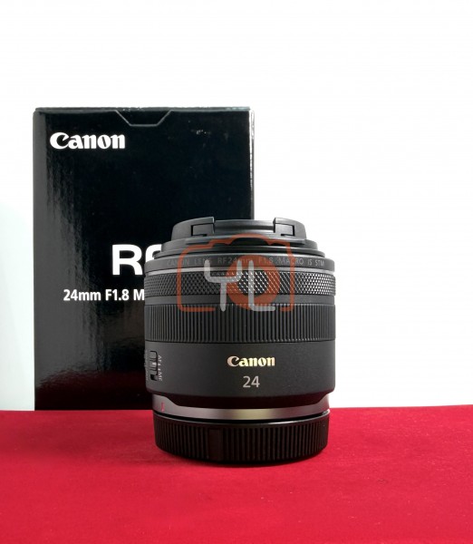 [USED-PJ33] Canon 24mm F1.8 Macro IS STM RF, 95% Like New Condition (S/N:2202002358)