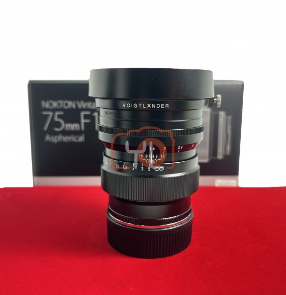 [USED-PJ33] Voigtlander 75mm F1.5 Nokton Vintage Line ASPH VM (Leica M) Black, 90% Like New Condition (S/N:7250030)