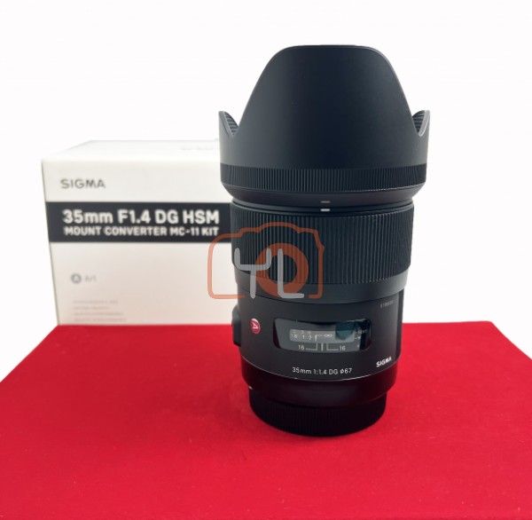 [USED-PJ33] Sigma 35MM F1.4 DG ART HSM (Canon EF), 95% Like New Condition (S/N:51984391)