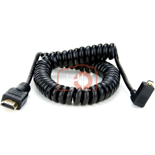 Atomos Coiled Micro-HDMI to HDMI Cable (19.7 to 25.6