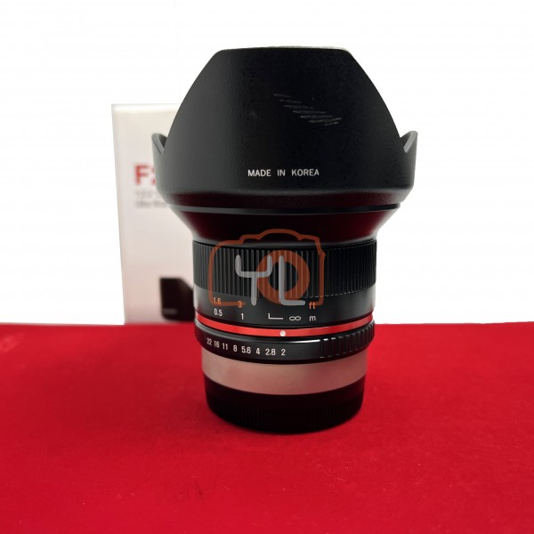 [USED-PJ33] Samyang 12mm F2 NCS CS (Fujifilm X),90% Like New Condition (S/N:BGP19165)