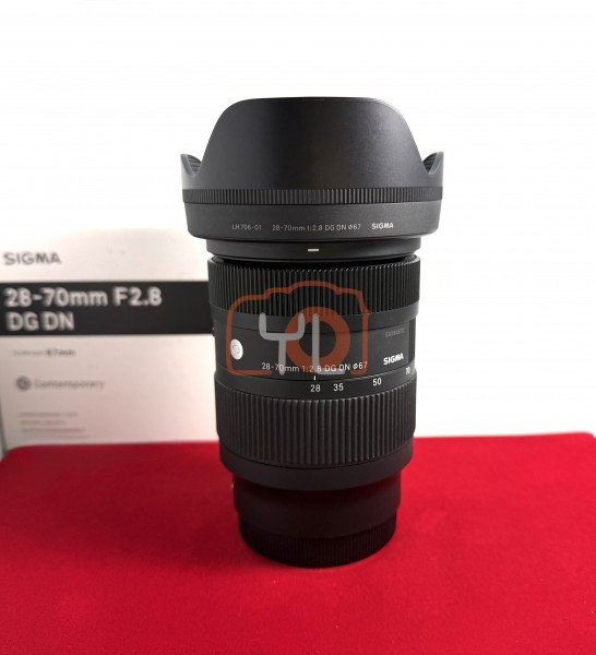 [USED-PJ33] Sigma 28-70mm F2.8 Contemporary DG DN (SONY FE), 95% Like New Condition (S/N:59284870)
