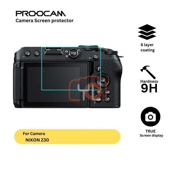 Proocam SPN-Z30 Premium Tempered Glass LCD Screen Protector Nikon Z30