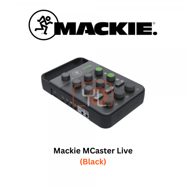 Mackie MCaster Live Portable Streaming Mixer (Black)