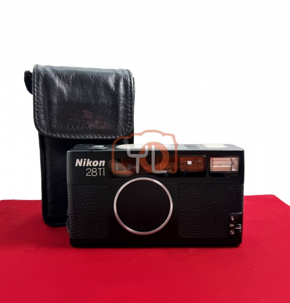 [USED-PJ33] Nikon 28Ti Film Camera With Leather Case, 85% Condition Like New (S/N:5001993)