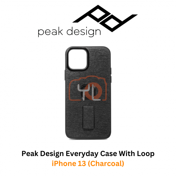 Peak Design Everyday Case with Loop for iPhone 13 (Charcoal)