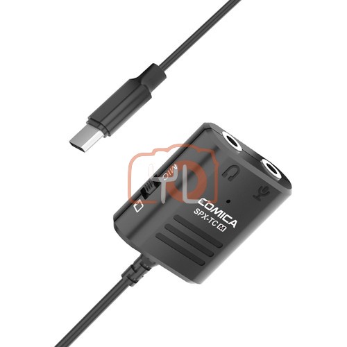 Comica Audio CVM-SPX-TC(M) 3.5mm TRS/TRRS to USB Type-C to Female Adapter Cable (10.2